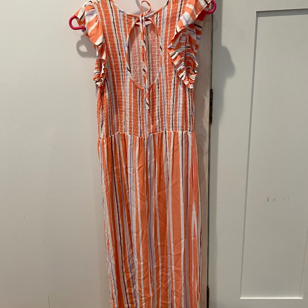 A New Day Striped Smocked Dress Sz. M - Picture 3 of 3